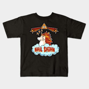 Unicorn Hail - For the dark side Kids T-Shirt